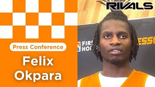 Tennessee basketball center Felix Okpara previews game with Syracuse [upl. by Tim]