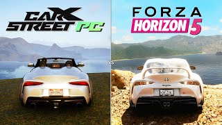 CarX Street PC vs Forza Horizon 5  Graphics Physics and Details Comparison [upl. by Krystal910]