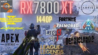 RX 7800 XT  RYZEN 7 7800X3D  Test In 15 Games  1440p  Max Settings  2024 [upl. by Soulier316]