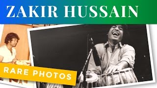 Rare Photos of Zakir Hussain  Unseen Old Pictures [upl. by Rahs]