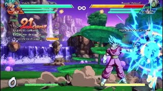 DBFZ  Vegito Blue Corner BNB Combo 54k [upl. by Pontus]