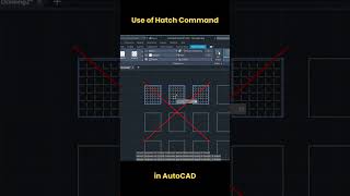 Use of Hatch Command in AutoCAD autocad shorts [upl. by Sisson]