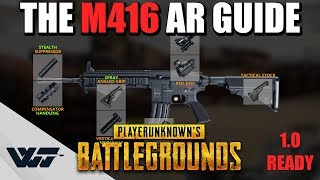 GUIDE How to PROPERLY use the M416 Assault Rifle Its Awesome in PUBG [upl. by Lilli]