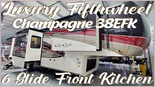 2021 Cedar Creek Champagne 38EFK Luxury Front Kitchen Fifth Wheel  Couchs RV Nation RV Walkthrough [upl. by Enila]