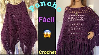 😍Fácil y Bonito Poncho Paso a Paso [upl. by Epilihp]