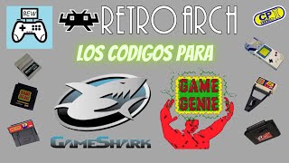 ¡GameShark y GameGenie en RetroArch ¿Cómo utilizar los Cheats o trucos [upl. by Yer450]