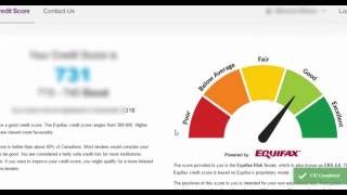 How To Check Your Canadian Credit Score For Free Online [upl. by Ahseila950]