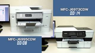 MFCJ6995CDWとMFCJ6973CDWのプリントアウト速度比較 [upl. by Ziegler]