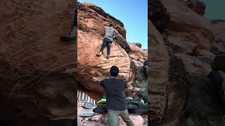 Avian Flu V4  Gateway Canyon Red Rock Bouldering [upl. by Aehsan]