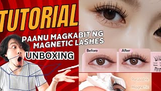 Unboxing and Tutorial Videos Magnetic Eyelashes [upl. by Ludeman755]