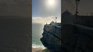 Nazare🏖️ beach nazareportugal viralvideo trending shorts views shorts foryou music nature [upl. by Alauqahs]