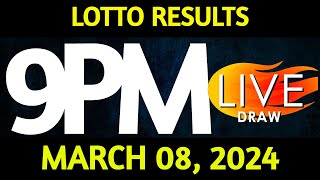 Lotto Result Today 900 pm draw March 08 2024 Friday PCSO LIVE [upl. by Marci442]