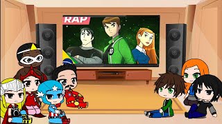 Vingadores e Ben 10 reagindo ao Rap do Ben 10 Força AlienígenaROLOU TRETA [upl. by Virgilio]