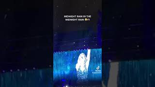 Taylor swift singing midnight rain in the MIDNIGHT RAIN at the eras tour [upl. by Ravaj]