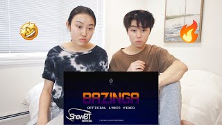 SB19 BAZINGA  OFFICIAL LYRIC VIDEO REACTION [upl. by Assenad]