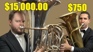 Can You Hear The Difference Between Expensive And Cheap Tubas [upl. by Zendah]