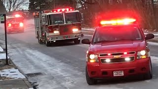 Top 25 Fire Truck Responses of 2018  Best Of Sirens [upl. by Laehcor]