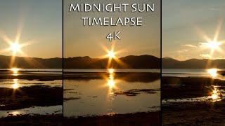 Midnight Sun Timelapse  4K  Alta Finnmark Norway [upl. by Orofselet]