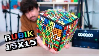 RESUELVO EL CUBO DE RUBIK MÁS GRANDE DE MI COLECCIÓN  RETO 15x15 [upl. by Venetis]