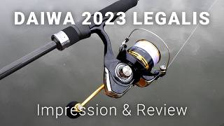 DAIWA Legalis 2023 Impression and Review  Cost Effective Spinning Reel Power [upl. by Enidlarej]