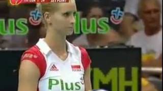 2010 FIVB WGP  First Round  POL x USA  Amazing recovery from Poland [upl. by Alick413]