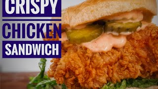 My Favorate Fried Chicken Sandwich  Easy Crispy Chicken  Chef Jon ashton [upl. by Nyra]