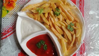 Crispy French Fries Recipe Ramadan Special  Corn Flour Coated French Fries  Iftar Recipe [upl. by Anoo358]