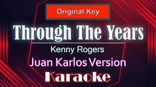 Juan Karlos  Through The Years Karaoke  Minu One  Instrumental [upl. by Ohce]