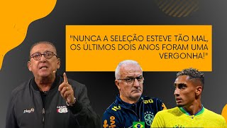 GALVÃO BUENO COMENTA BRASIL X URUGUAI NUNCA A SELEÇÃO BRASILEIRA ESTEVE TÃO MAL [upl. by Percy920]