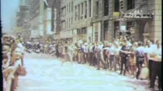 Apollo 11 astronauts in parade 1969 New York City  8mm home video no audio [upl. by Aleit571]