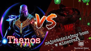 Thanos VS Najsilniejszy Boss w Minecraft [upl. by Tabber]