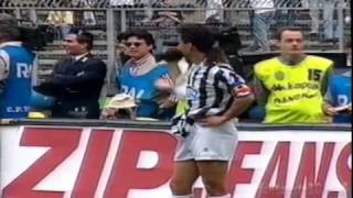 Roberto Baggio Juventus v Lazio audacious skill 9495 [upl. by Rucker986]