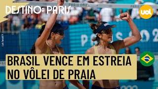 OLIMPÃADAS 2024 BRASIL VENCE NO VÃ”LEI DE PRAIA COM A DUPLA CAROL SOLBERG E BÃRBARA SEIXAS [upl. by Noskcire]