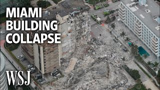 Video Shows Moment of Miami Building Collapse  WSJ [upl. by Aloysius768]