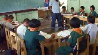 Teaching Khmer in Surin Province [upl. by Ecnerual767]