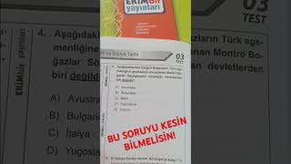 KPSS sorularla öğreten Tarih soru çözümleri kpss önlisans ortaöğretim [upl. by Lysander]