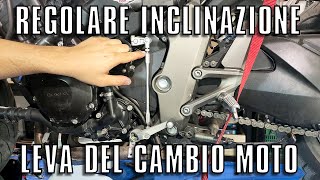 Come Regolare la posizione della Leva del Cambio di una Moto [upl. by Hauck847]