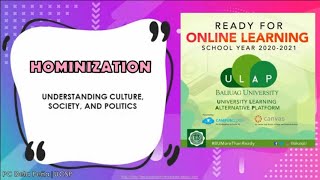 UCSP Topic Hominization [upl. by Rani]