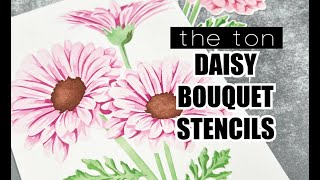 Intro Daisy Bouquet Layering Stencils [upl. by Beore]