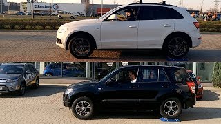 TORSEN vs DIFF LOCK  QUATTRO vs ALL GRIP PRO  Audi Q5 vs Suzuki Grand Vitara  4x4 test on rollers [upl. by Knitter]