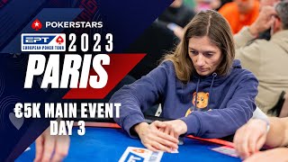 EPT PARIS €5K MAIN EVENT  DAY 3 Livestream ♠️ PokerStars [upl. by Magree]