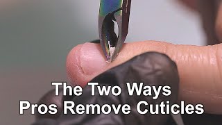 Two Ways The Professionals Cut Cuticles Watch Me work ENG [upl. by Everett]