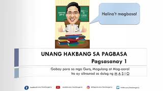 UNANG HAKBANG SA PAGBASA  Pagsasanay 1  Teacher Gerry [upl. by Navanod]