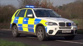 Warwickshire Police OPU BMW X5 Traffic Car BX62 FCP Coleshill [upl. by Eikcuhc]