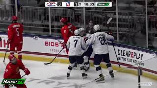 U18 Mens Worlds  RUS 7 USA 6 OT [upl. by Kinney827]