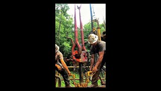 Pulling Drill Pipe rig ad drilling oil tripping [upl. by Nitsirk643]