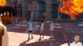 Flight has ULTIMATE CRASHOUT after running into Menaces while playing W 99 Ovrs NBA 2K25 [upl. by Pippas]