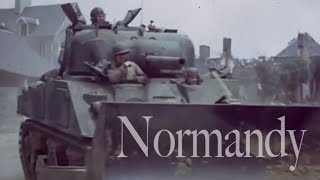 REEL 2  Sensationally restored COLOR FOOTAGE by George Stevens NORMANDY INVASION amp BREAKOUT [upl. by Nileak]