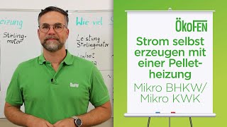 Strom selbst erzeugen mit einer Pelletheizung  Mikro BHKWMikro KWK [upl. by Attehcram]