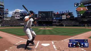 Mlb show 2k24 YANKEES VS TEXA [upl. by Akahs684]